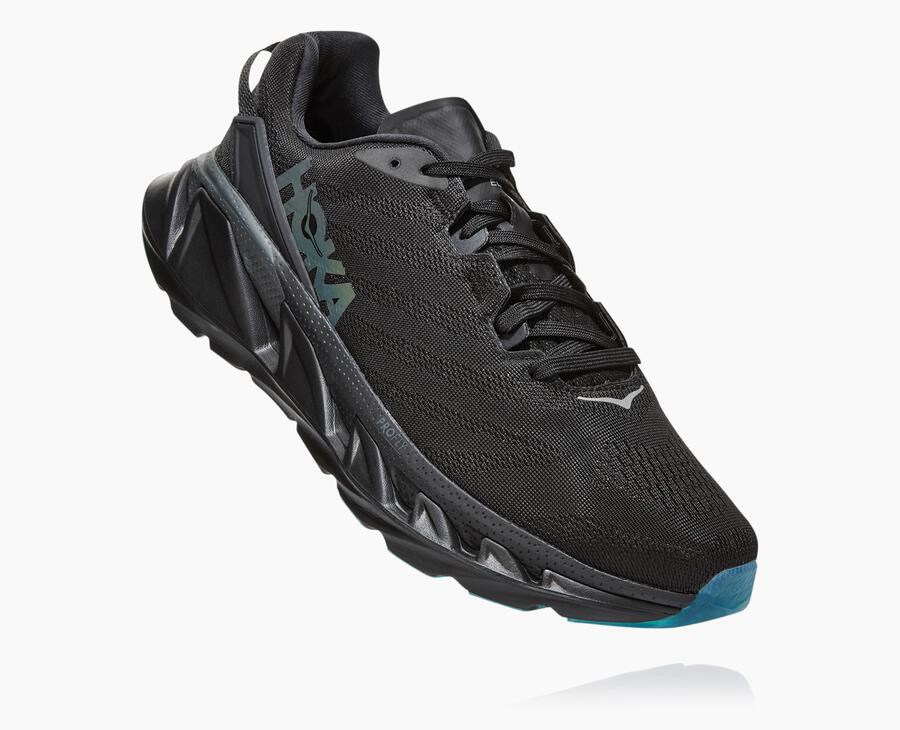 Hoka One One Running Shoes Mens Black - Elevon 2 - 75820YQZD